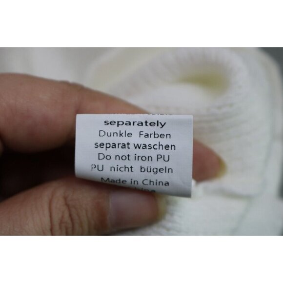 Curlbiuty Vintage Short Sleeve Scalloped Open Knit Button-Up Sweater-Size 2XL - Picture 7 of 10